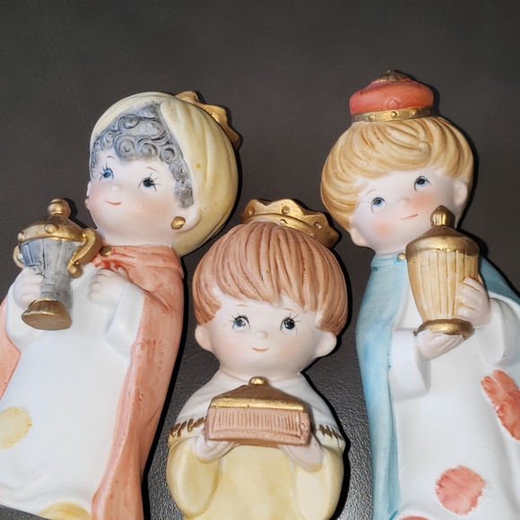 Vintage HOMCO #5609 Three Wise Men Porcelain Set - Picture 14 of 14